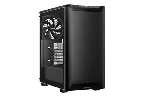 be quiet! Pure Base 501 Black PC case | 2 Preinstalled Quiet Fans | Mid Case | USB 3.2 Gen | Airflow...
