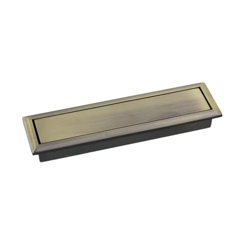 Image of HEVSTIL 2PCS Pocket Pull Handle, Edge Pull, Professional Stainless Steel 304, Flush Mount for Sliding Door with Screws,Bronze