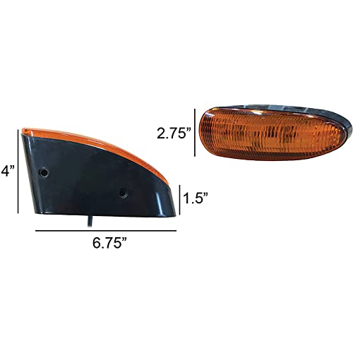 Lámpara LED ámbar TIGERLIGHTS TL8020 12V para tractor miniatura 3