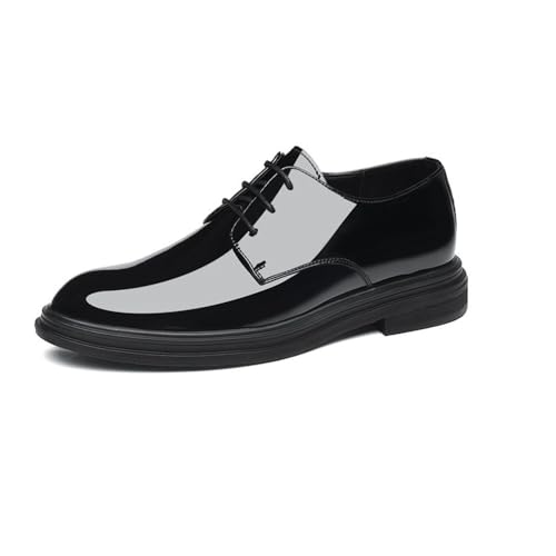 Battle Men Men’s Patent Leather Dress Shoes – Formal Business