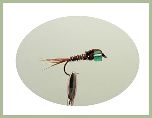 Lot De 6 Nymphes Orange Perle Lièvre Oreille – Mouches De Pêche à La Nymphe Tungstène Troutflies UK