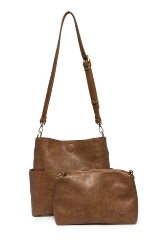 Image of Joy Susan Side-Pocket Bucket Bag: Kayleigh Crossbody