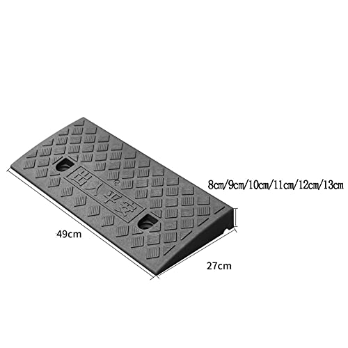 Rampa de Umbral de Caucho para Scooter y Moto, 49x27x11cm Amarilla miniatura 4