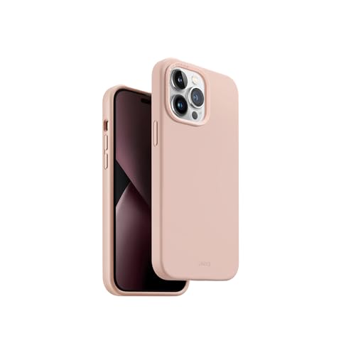 Uniq Coque Hybride pour iphone 14 Pro Max Lino Blush Rose