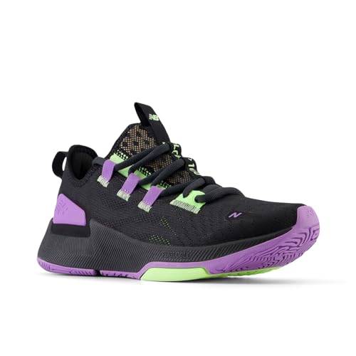 New Balance Women's FuelCell Trainer V2 Cross, Black/Purple Fade, 5