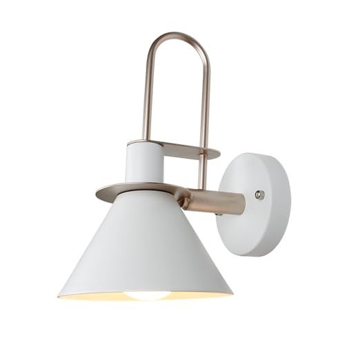 Lampe murale créative en corne de macaron blanche design moderne