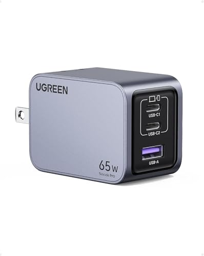 UGREEN NexodeX 充電器 【当社比最小65W 急速充電器】 USB- Amazon.co.jp: UGREEN NexodeX 65W充電器 USB-C*2とUSB-A*1 最小