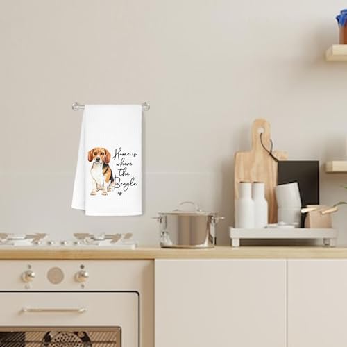 Jvpke Beagle Decorative Hand Dish Towels for Kitchen Bathroom, Beagles Gifts for Beagle Lovers Women, Beagle Lover Gifts, 16×24 in