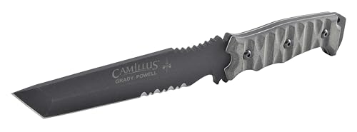 Camillus DAGR 10.5" Collectable Durable Corrosion-Resistant 1095 Carbon Steel Full Tang Construction Fixed Blade Knife with Custom Molded Sheath & 360-degree Belt Clips - Camillus