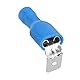 Heschen Piggyback Spaten Quetschverbinder Steckverbinder Crimpstecker 0,5-6,0mm2 (22-10 AWg) blau 100 Stück