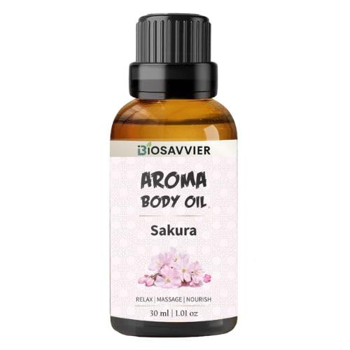 Aroma Moisturizing Body Fragnance Oil - Sakura Oil - Made in Thailand