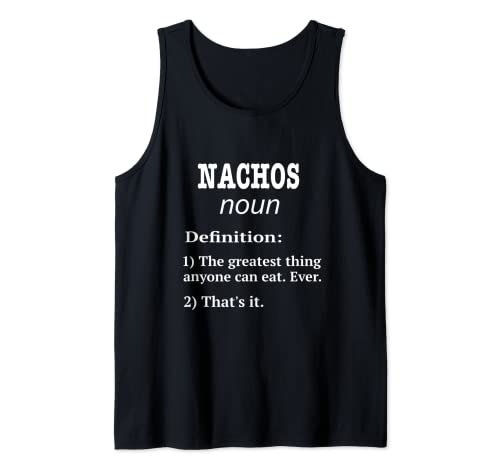 Retro Nachos Design. Funny Nachos Fan Fake Definition Tank Top