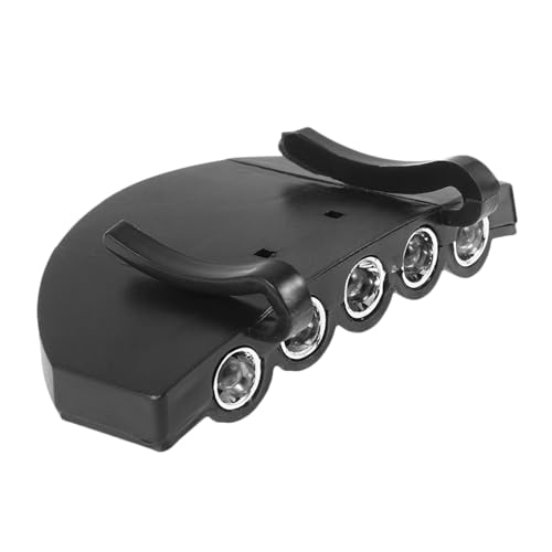 FOYTOKI LED Clip Hat Lamp Portable Flashlight for Hands Lighting for Camping Fishing Hiking and Outdoor Activities Lightweight Function Black