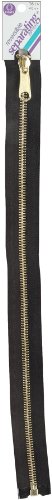 Coats Thread & Zippers F5216-BLK Reversible Separating Metal Zipper, 16