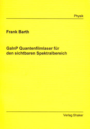 GaInP Quantenfilmlaser für den sichtbaren Spektralbereich