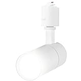 ライティングレール用スポットライト昼白色100W相当 消費電力10W 大光量1000LM,照射角度調節可能 一般家庭照明/演出照明/商業施設/店舗・商品展示用照明 （白い 1個セット）