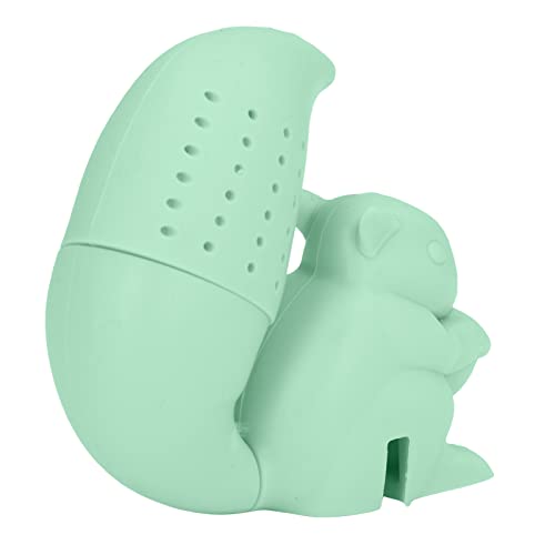 Zerodis Silicone Squirrel Shaped Tea Infuser, Green - Image 4