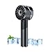 Wastou Ventilador de mano, USB Recargable Turbo Ventilador Portátil, 2600mAh Batería Mini Ventilador Personal, Pequeño Ventilador de mano de bolsillo para viajes Camping al aire libre (Negro)