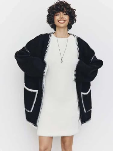 Image of JASCLS Women's Trendy Summer Long Sleeve Open Front Sweater Cardigans for Women