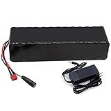 Grideto E-Bike-Akku, 48 V, 12 Ah, 14 Ah, 20 Ah, 18650, wiederaufladbar, integrierter Lithium-Akku, 20 A, mit Ladegerät, 2 A, für E-Bikes, Elektro-Scooter, T-Plug, 14 Ah