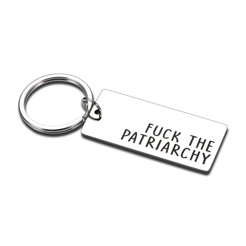 Perledom Girl Keychains for Womens Rights Activist - Feminist Gift for Her Sister Aunt or Friend - Girl Power Keepsake FCK Patriarchy Gift for Her Friends Female Dorm Room Essentials for Girls