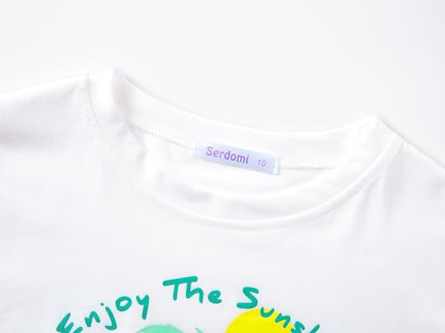Image of Stylish Graffiti /Butterfly /Tropical Crop Top for Little & Big Girls - Cool Summer T-Shirt Clothes Size 6-18