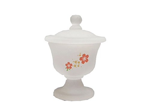 創価 学会仏具 茶器【お水入れ】 小桜模様 ホワイト