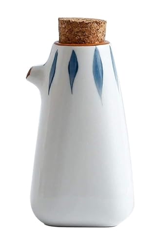 NTIYOU Dosificador de Aceite y Vinagre Botella dispensadora de Aceite de Oliva, vinagrera de Aceite y vinagre, Botellas dispensadoras de Aceite y vinagre de cerámica Home Essentials Condimento