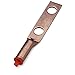 Burndy YGA6C-TC14 Hylug Grounding Irreversible Compression Terminal, 6 sol./6 str. Copper Conductor Size, 0.45" Width, 2.02" Length