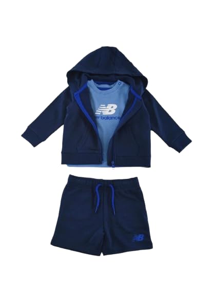 New Balance NB FT Hoodie & Short Set NNY - NB NAVY 36