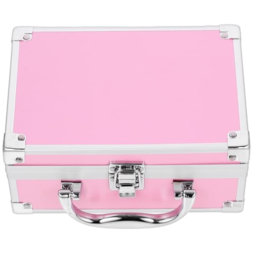 HOLIDYOYO Maletín Portátil de Aluminio para Maquillaje Múltiples Compartimentos, Caja Organizadora para Cosméticos y Herramientas, Estuche Adecuado para Profesionales y Uso en Salones