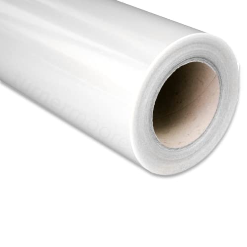 Clear Removable Vinyl Laminate, 12" x 15FT Self-Adhesive Laminating Film for Cricut, Book Cover Protector, Art, Posters, Papers, Photos, Shelves, Stencils by Turner Moore Edition (Transparent, Matte)