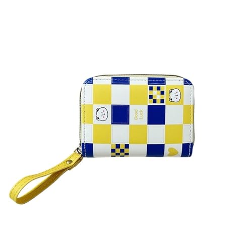 Fashionable Cute Rabbit Shape Student Accordion Card Holder Short Ladies Wallet(Yellow)