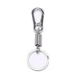Größe: 9,5 cm x 3 cm LJLWX Outdoor-Werkzeuge 5 Teile/los Edelstahl einziehbare Schnalle hängen karabiner Keychain Taille gürtel Clip Outdoor Camping wandern Anti verlorene Schlüsselring Einfach zu verwenden