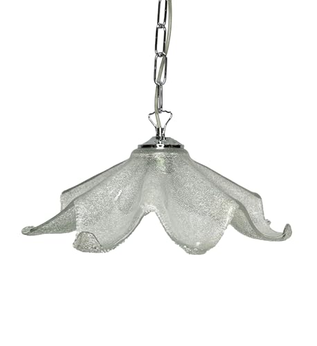 Generico Lampadario a Sospensione Moderno in Vetro Murano, 1 Luce, per Cucina, Bagno, Camera, Soggiorno, Scala, Corridoio art. 8 punte