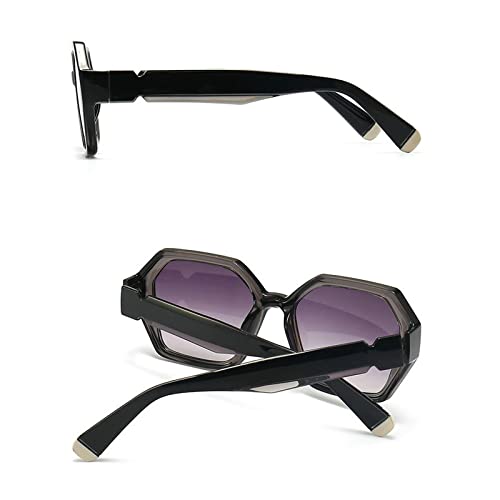 COTIA Fashion Polygon Sunglasses Men and Women Irregular Hexagon Sun Glasses3