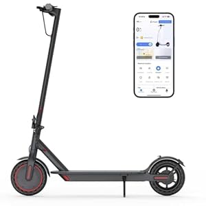 Electric Scooter – 19 MPH Max Speed, 8.5″ Honeycomb Solid
