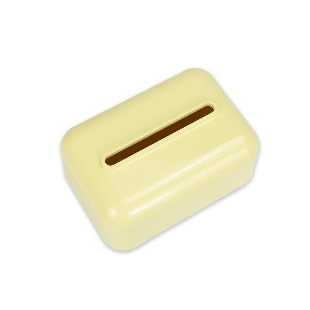Tissue Case Paper Towel Dispenser Home Living Room Toilet Desktop Tissue Box Tissue Dispenser(Yellow)