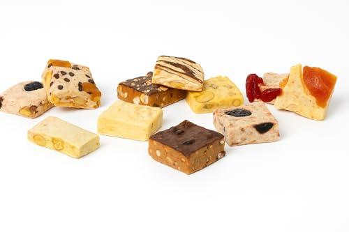 ANDY ANAND CHOCOLATIER Torrone Italian Nougat candy Gift Box – Gluten Free 11 Pieces Assorted Nougat Candy Made in Italy Delicious With Mixed Nuts All-Natural Ingredients & Preservative-Free 7oz(198g)