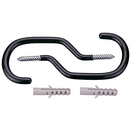 IceToolz Bike Hook, Bicycle Storage Hanger, Rubber Coated Heavy Duty Screw-in Ceiling Hooks for Bikes, Garage Wall Organizer