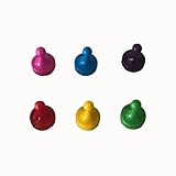 CLUE Game Replacement Game Mover Parts Set of 6: Mr. Green , Miss Scarlett, Professor Plum, Mrs. White, Colonel Mustard, Mrs. Peacock