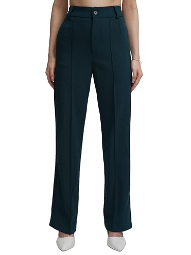Tokyo Talkies Women's Straight Pants (PTTR000030_Teal_S)