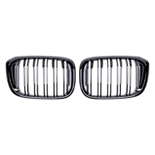 Grilles course capot rein pour BMW X3 G01 X4 G02 grille pare-choc avant double lamelle glossy black