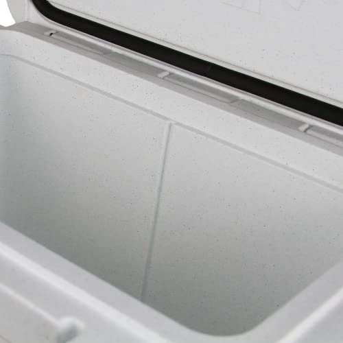 Bison Coolers White 50 Quart Cooler | Made In The Usa | Easy Use Latches | Heavy Duty Long Ice Retention #TOP5