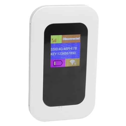 Pocket WiFi, 300Mbps High Speed 4G Portable WiFi Hotspot with 2100mAh Battery and SIM Card Slot for Travel Camping and Outdoor Internet Access