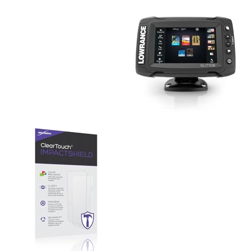 BoxWave Screen Protector Compatible with Lowrance Elite-5 Ti - ClearTouch ImpactShield (2-Pack), Impenetrable Screen Protector Flexible Film