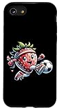 Erdbeere Fußball Cartoon Maskottchen Lustig Sport