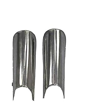 Gothic Medieval Guard Knight Steel Greaves Leg Armor Renaissance Costume