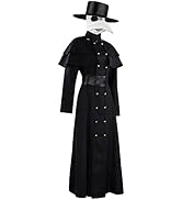 [HarnyLoom] ペスト医師 コスプレ 衣装 疫病 ペストドクター ペスト仮面 医師 マスク 鳥人間 中世期風 Doctor ホラー 怖い ハロウィン 仮装 コスチューム ローブ 鳥嘴仮面...