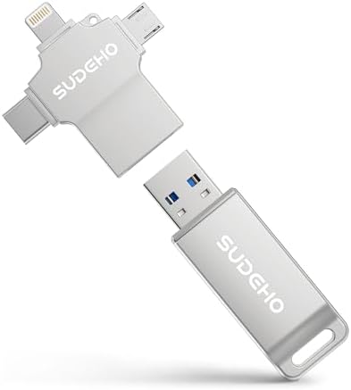 MFi Certified Photo Stick 256GB USB Flash Drive for iPhone, 4 in ...